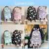Durable Multi-color Casual Bear Graphic Backpack For Middle School Students