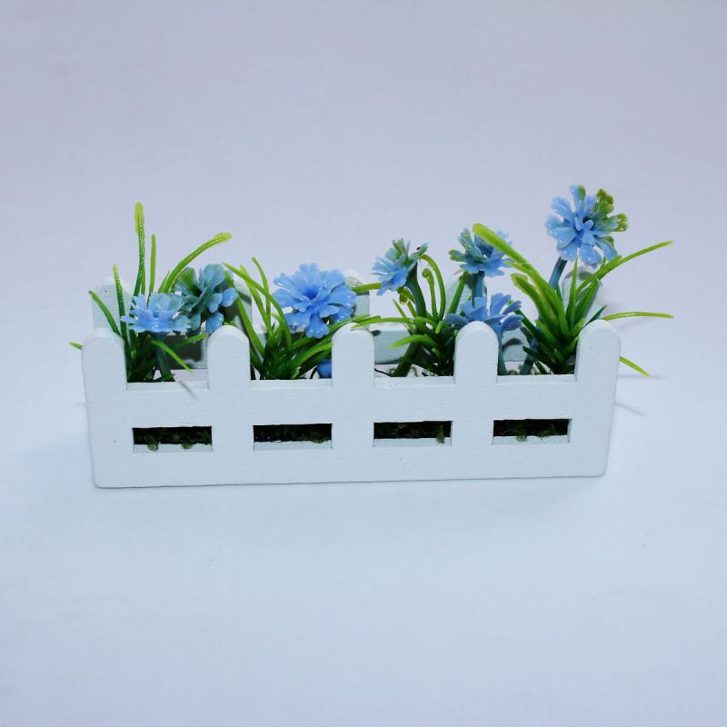 1/12 Dollhouse Simulation Flower Potted Model Dollhouse Mini Garden Decoration Dolls House Micro Landscape Ornament