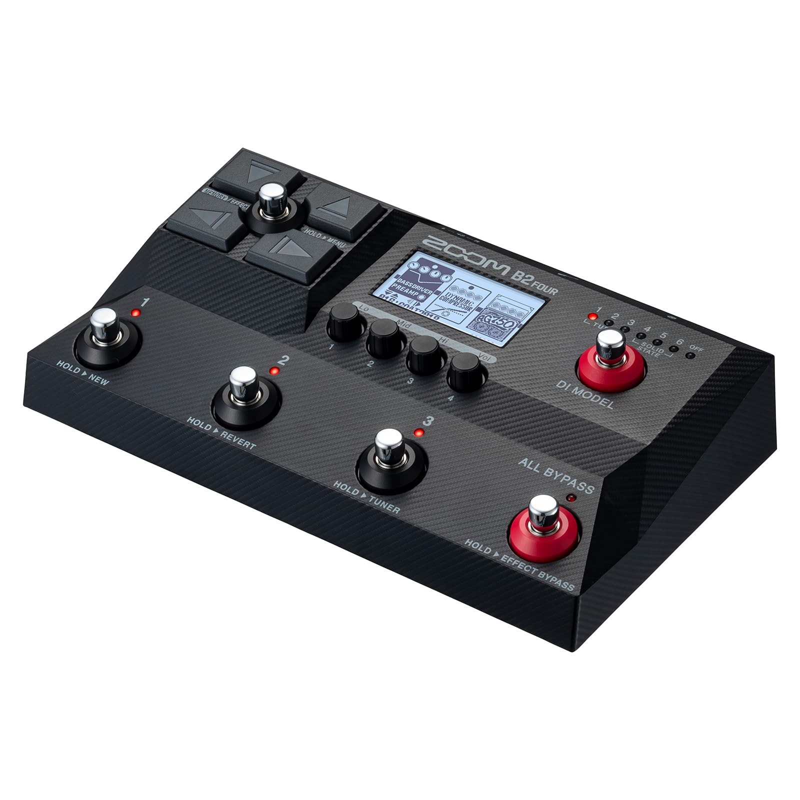 Басовая педаль ZOOM B2 с четырьмя 11-полосными эквалайзерами 82 Bass USB-аудио B Черный Мультиэффект IR, Модели, Эффекты, Интерфейс, Серия, [3-летняя гарантия производителя]