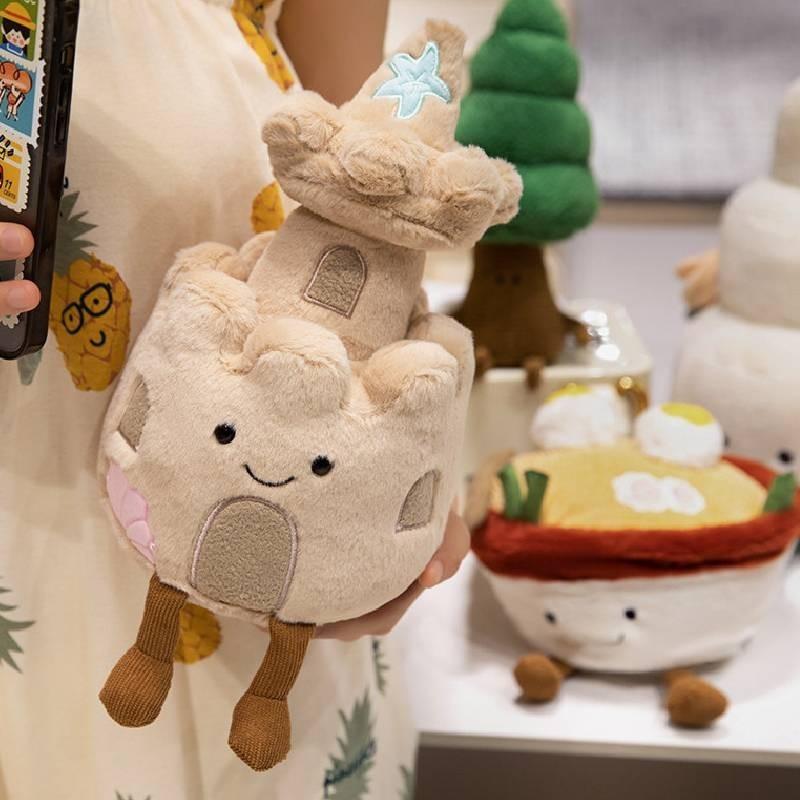 Adorable Realistic Castle Cake Plush Toy Stunning 30cm Wedding Cake Design