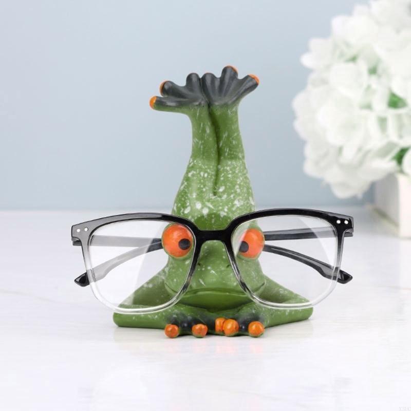 Lovely Frogs Spectacles Display Holder Multifunctional Desk Stand for Men Women X3UC
