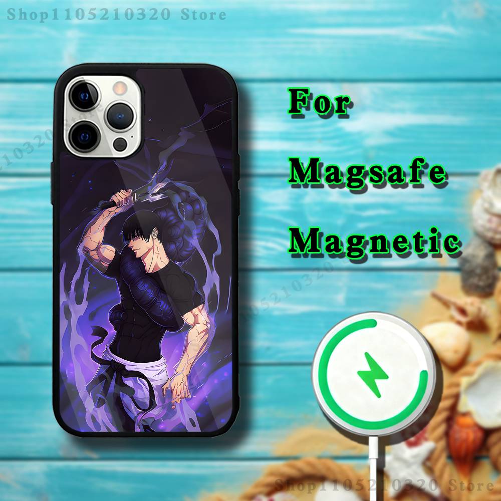 Toji Fushiguro J-Jujutsu Phone Case For iPhone 17,16,15,14,13,12,11,Pro,Max,Plus,Mini,SE4,E Magnetic Magsafe Wireless Charging