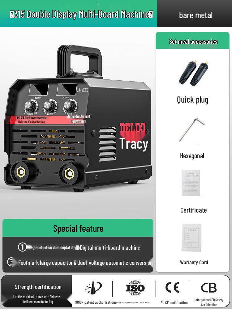 Delixi 315/400 Industrial Welder, Dual Voltage 220V/380V, Small All-Copper Automatic for Household & Industrial Use