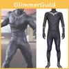 Premium Quality 2018 Halloween Costume Black Panther Necklace Jumpsuit Mask Ensemble