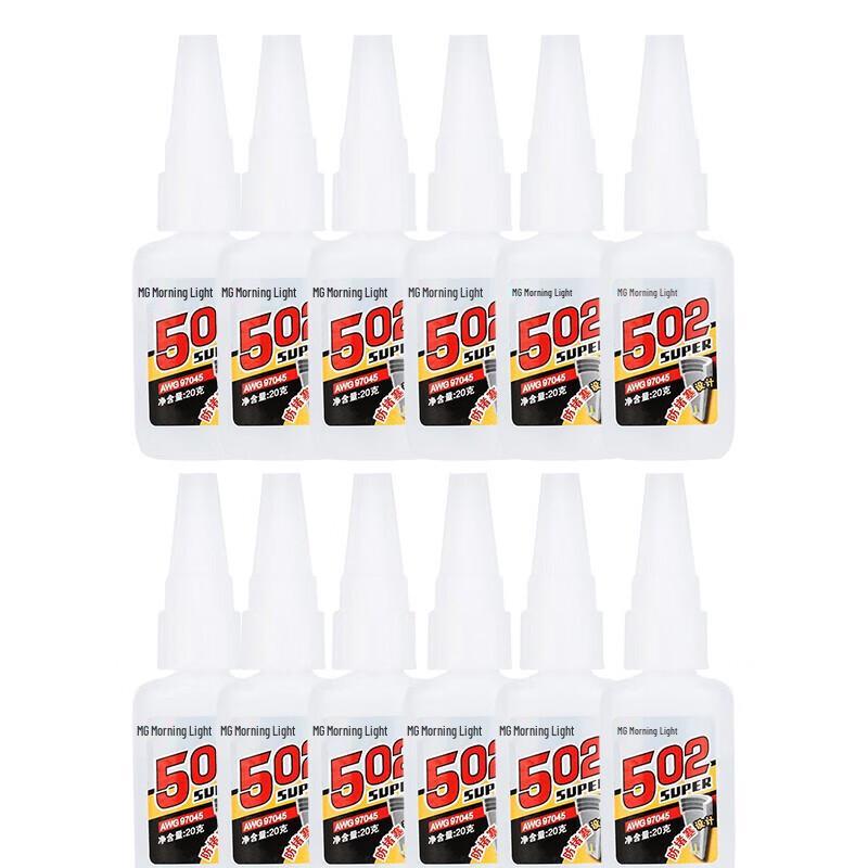 Суперклей M&G Anti-Clog 502, 20 г (12 шт.)