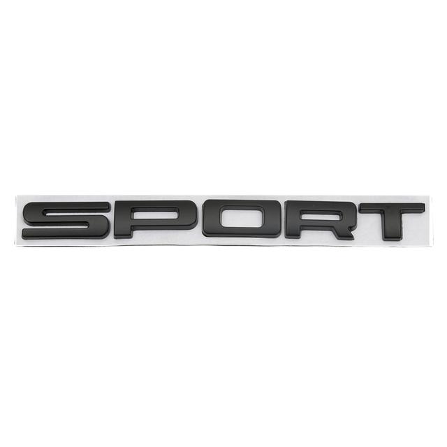 High Quality 3D SPORT Letter Metal Emblem Badge Decals Fit For Land Range Rover SV Car Rear Trunk Trim Sticker