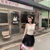 Chic Polka Dot Lace Camisole: French-Style Summer Top for Women
