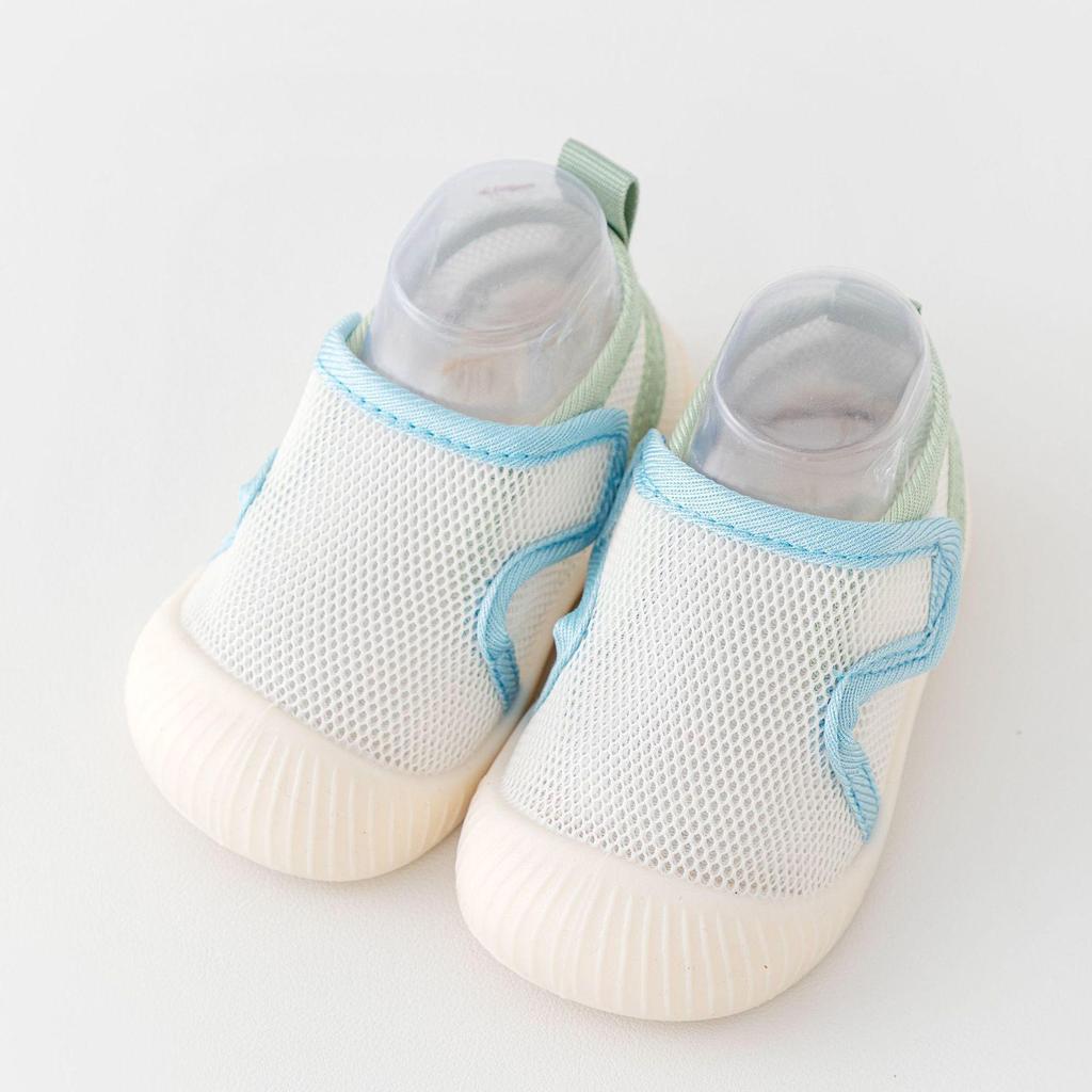 New Spring/Summer Breathable Non-Slip Baby Shoes with Soft Sole & Velcro Mesh Sandals