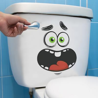 Kreative und lustige Ausdrucksaufkleber für Badezimmer- und Heimdekoration Verschönerung