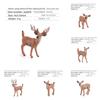 Christmas Reindeer Animal Model Pvc Static Decor For Holiday Table Centerpiece