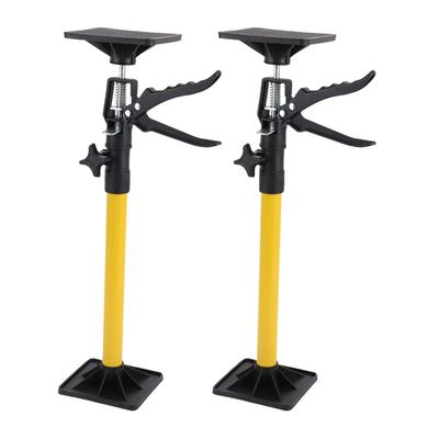 2 Sets Cabinet  S Metal Telescopic Support Pole for Cupboard Bathroom Cabinet Installation 50-115cm Yellow