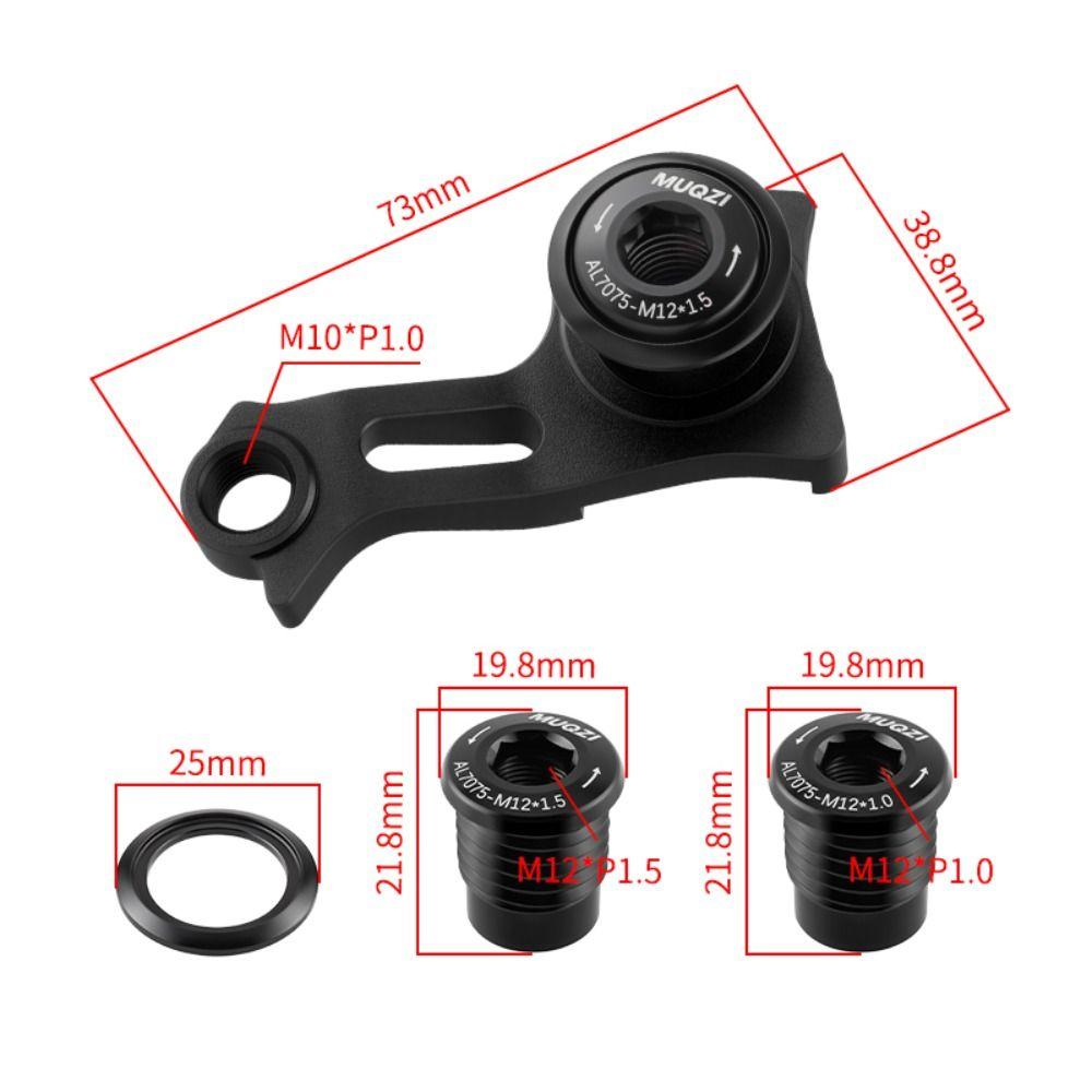 MTB Thru Axle Rear Hook M12-1.5 Rear Derailleur Hanger Bicycle Parts UDH Tail Hook  Bicycle Frame