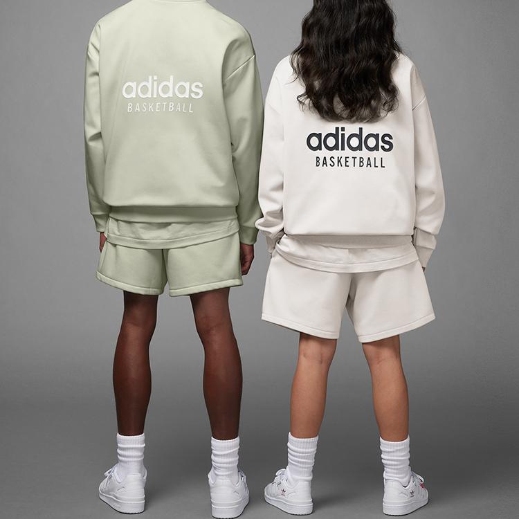 adidas Originals Trefoil Basketball: Chapter 1 Series Sweat Crew Neck Sweater Unisex Sweater Halo-Green IA3434