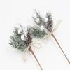Red Stems Branches Christmas Berries Decor Artificial  Cones Branch Craft Wreath Pick
