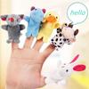 Cute Baby Toys Cartoon Animal Hand Finger Puppets Pretend Play Plush Dolls Parent-child Game Props for Kids Girls Funny Gift