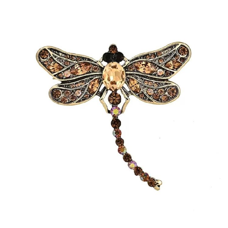 Nature Inspired Dragon-fly Brooch Lightweight Alloy Jewelry Perfect For Gifts Event 1
