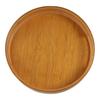 Multipurpose Tea Food Dish Simple Drink Platter Food Tray Wooden Round Tray  Home Decoration