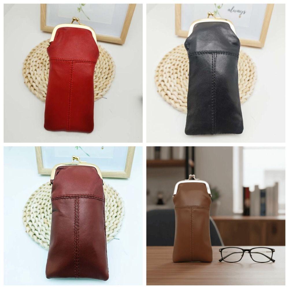 Secure Closure Retro Clasp Eyeglasses Bag Vintage Sunglasses Pouch  Lipstick Cosmetics Storage