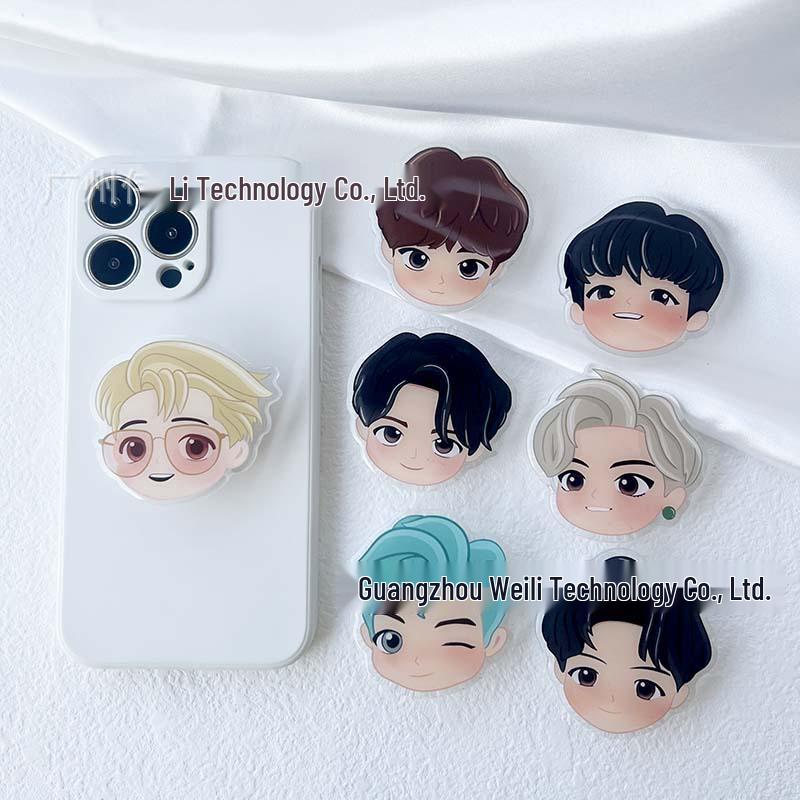 Acrylic Epoxy Cartoon Celebrity Airbag Phone Holder