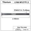 HEPPE MTB Road Bike Titanium Thru Axle Ultra Light Bike Axle 12x142 12x148 Rear Hub Thru Axle Bike Fork 12x100 12x110 Shaft
