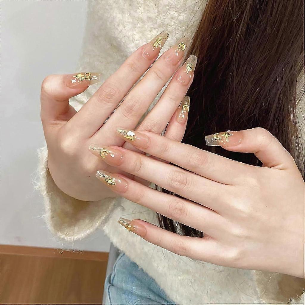 200Pcs Star Nail Charms for Nails Art 3D Star Nail Charms Metal