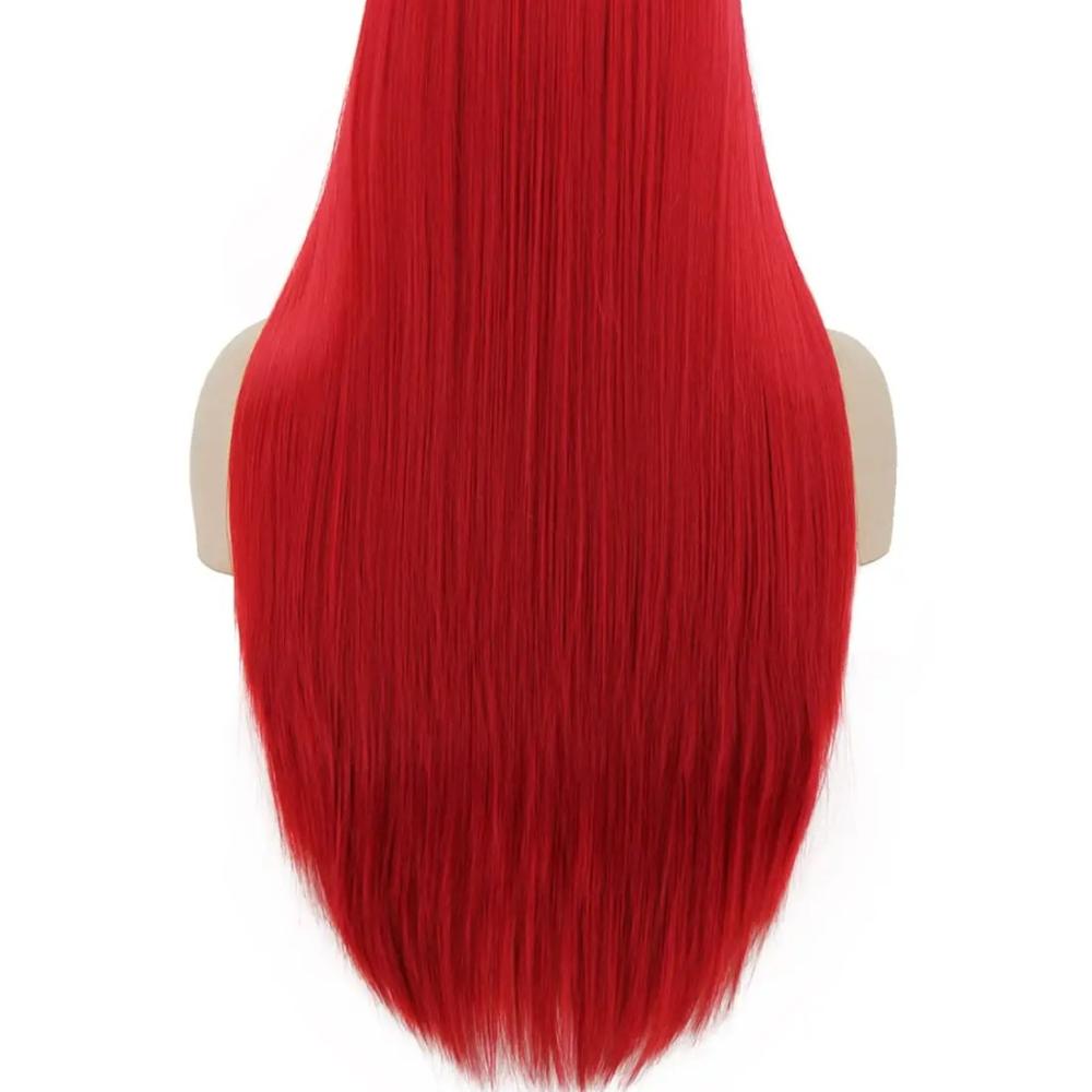 Red Sally Wig Sally Costume the Nightmare Before Christmas Long Straight Red Synthetic Wig Hair Wigs for Sally Costume Party