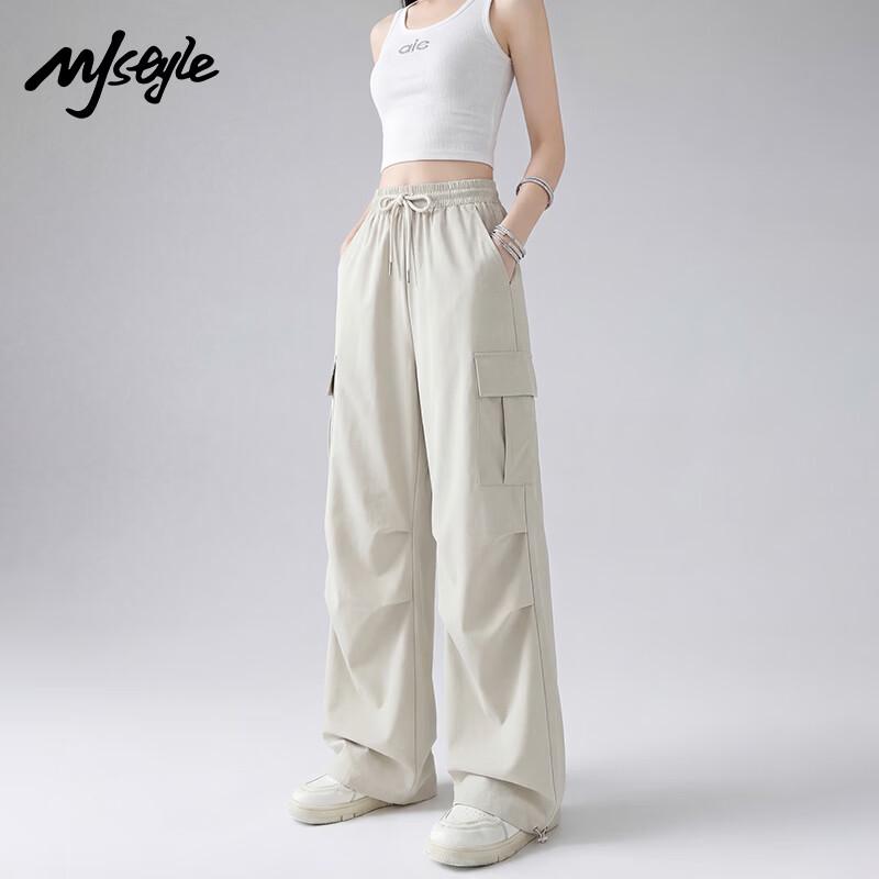 

MJ STYLE Casual Straight-Leg Pants S
