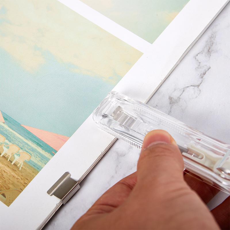 Cucitrice a Mano in Metallo Fermacarte per Rilegatura Documenti Cancelleria