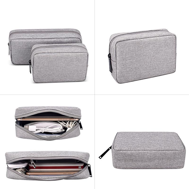 Digital Accessories Organizer: Storage Bag for Mouse, Cables, Power Bank, USB Drive, Security Key, Charger.