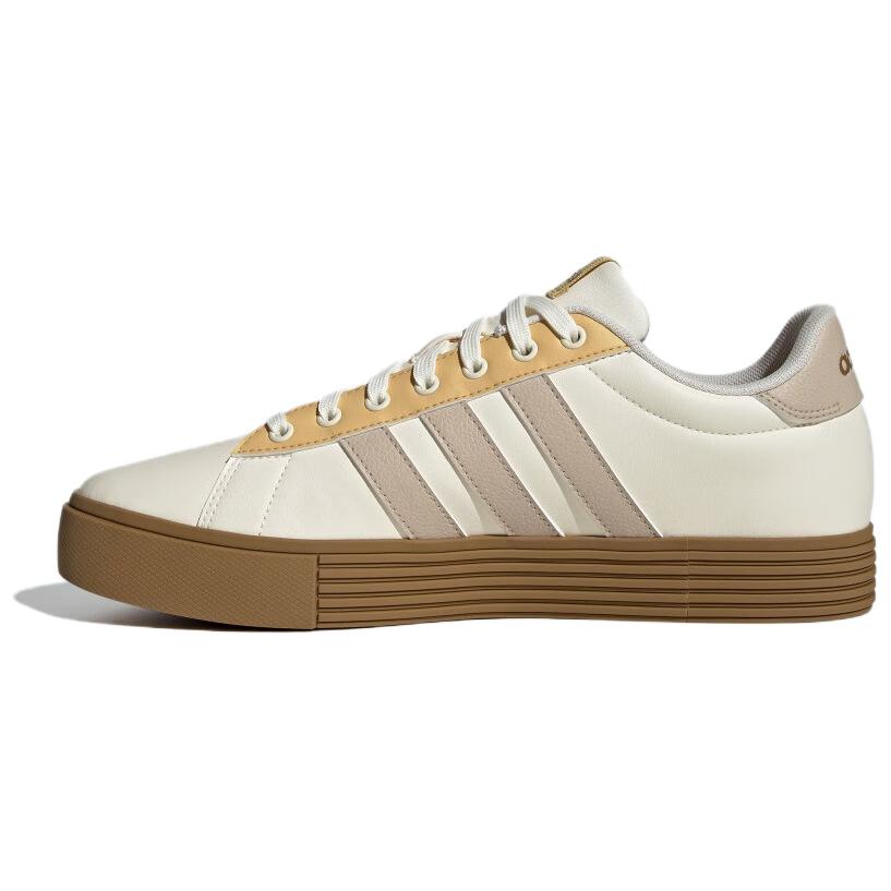Adidas Neo Daily 4.0 Comfortable Versatile Non-Slip Durable Low-Top Skate Shoes Unisex Sneakers Beige Brown JR0081