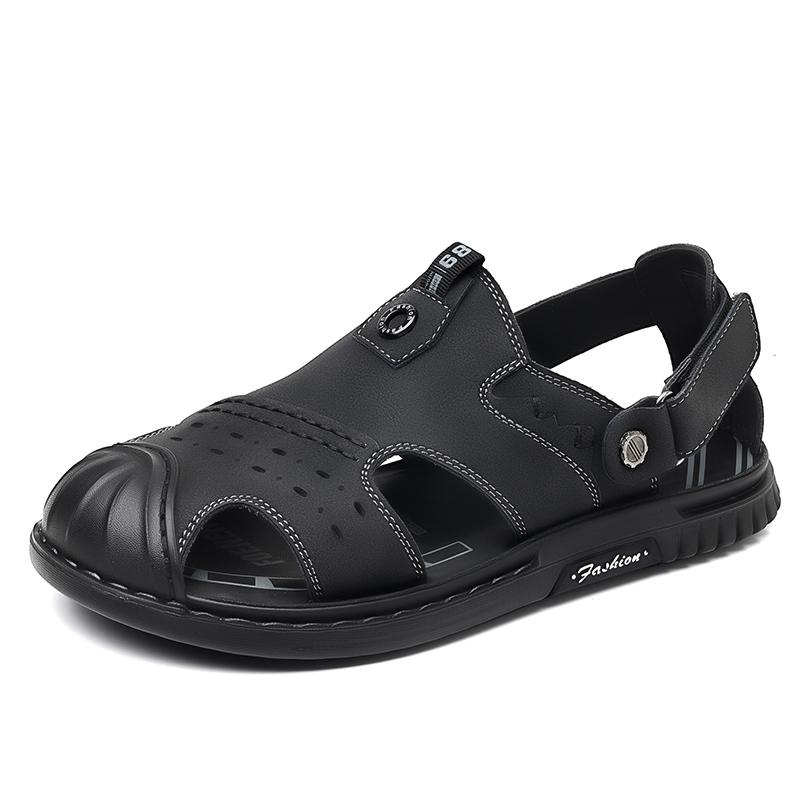 Fashion New Arrival Summer Sandals Men's Casual Mesh Breathable Beach Shoes for Male Slippers Fashion Comfy Quick Dry Wading Aqua Shoes