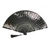 Folding Silk Folding Fan from a Kimono for with Lace Folding Fan Gift 9A1 [Acacia Style] Left-handed Fan, High-quality Shop, Women, Bag, Boxed, (Ouka