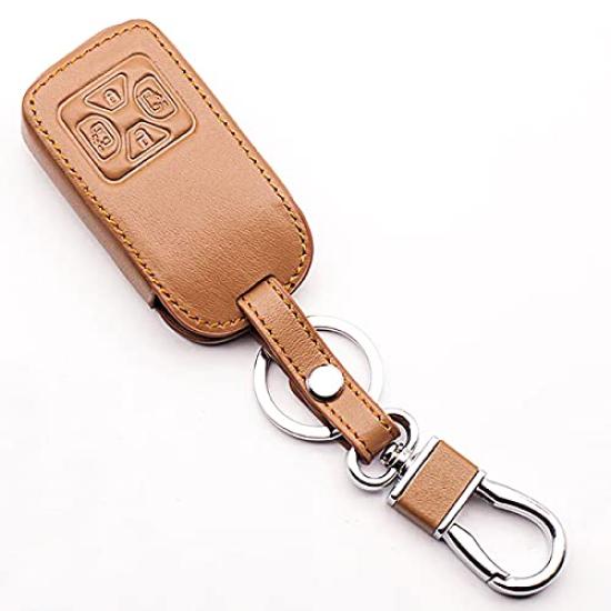 

Кожаный чехол для смарт-ключа для Toyota 4 Специально разработанный кожаный чехол для ключа, который идеально подходит для защиты автомобилей TOYOTA [IKT], кнопок,