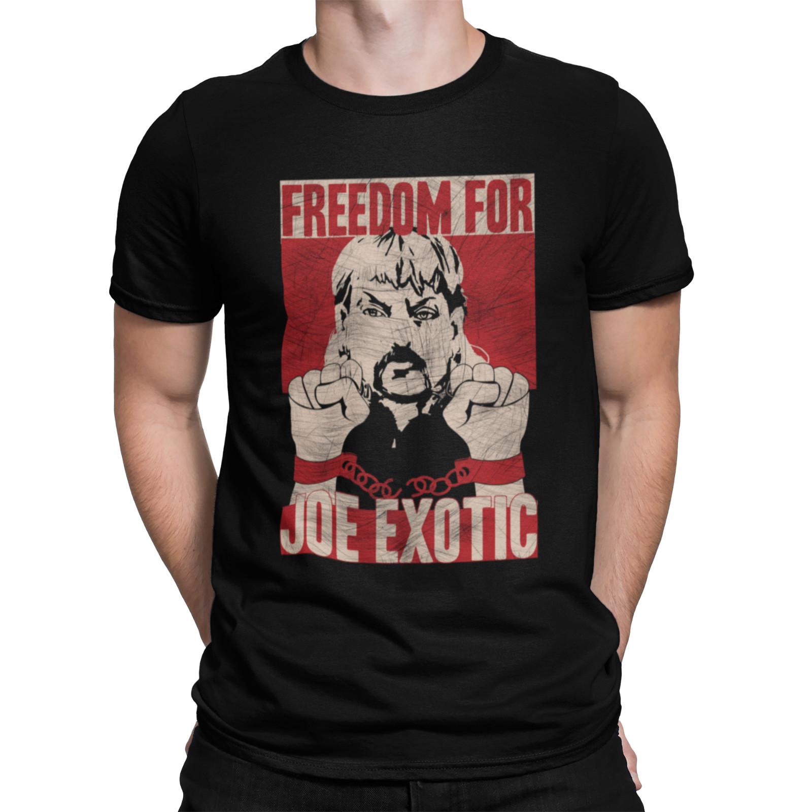 Freedom for JOE EXOTIC T-Shirt Mens Womens Tees Top Mens Funny Tiger King 2 Shirt Zoo TV Show 4XL