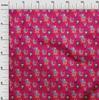 oneOone Cotton Flex Magenta Fabric Circus Diy Clothing Quilting Fabric Print Fabric By Yard 40 Inch