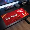 Tappetino Mouse Grande Personalizzato Cristiano Ronaldo, Stampa Testo Nome Personalizzato, Tappetino Scrivania Antiscivolo Logo Calcio Regalo Gaming