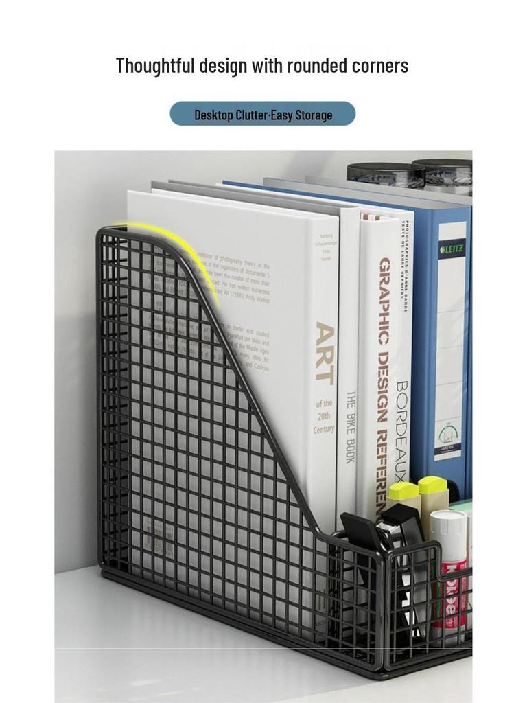 Multi-Layer Office Storage Rack: Large Capacity File and Material Organizer