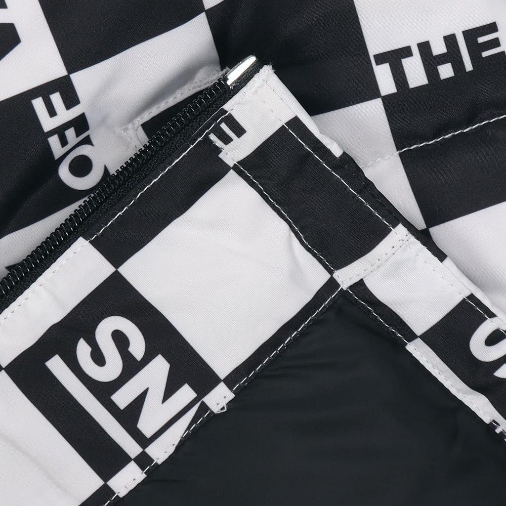 Vans Checkerboard Warm Hooded Down Jacket Men Jacket Black White VN0A54I2ZT6