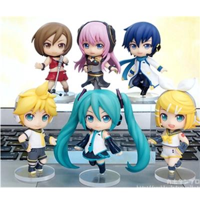 7cm 7 stylů Hatsune Miku virtuální zpěvačka Anime akční figurka 3D PVC model Postava Cosplay Doplňky Roztomilý Krásný Děti