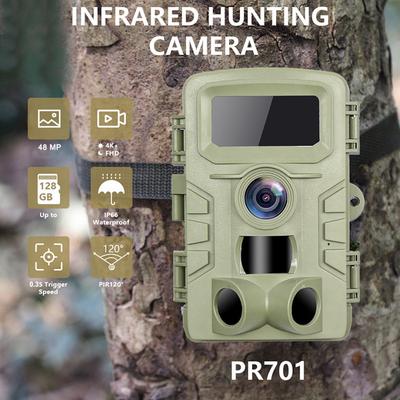 46 LED Infrared Night Vision Wildlife Camera 48MP 4K Hunting Camera 0.3-0.6s Trigger Time Trail