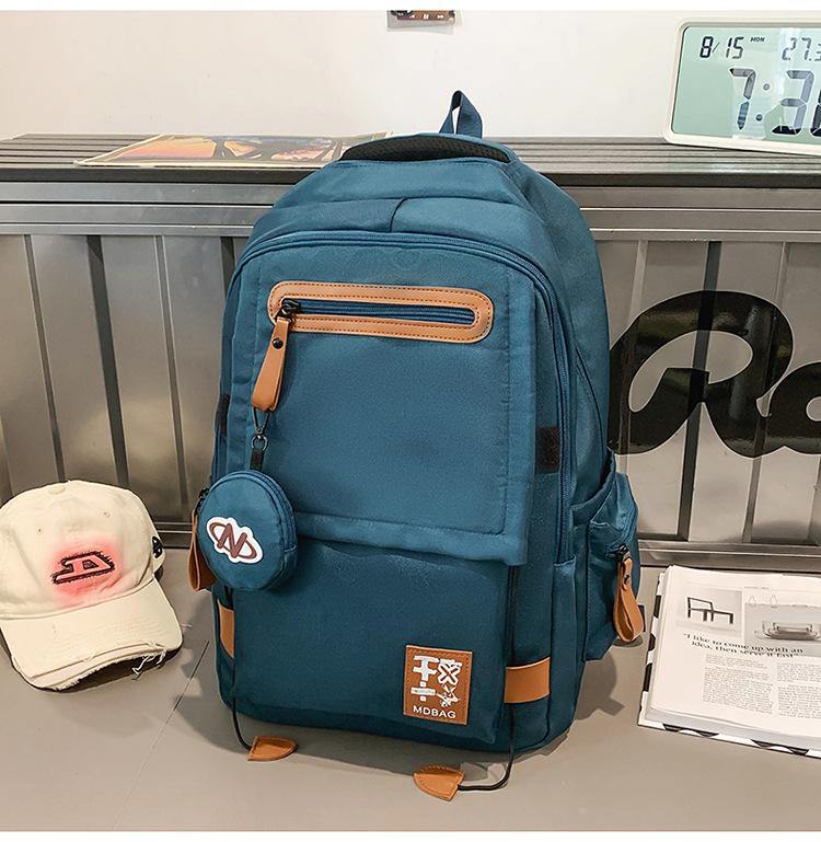 

Школьный рюкзак, школьный рюкзак, мужской высококачественный корейский вариант, модный и крутой парный рюкзак