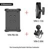 Heavy-Duty Outdoor Tablet Stand with U-bolt Round Tube Mount for 7-14 Inch Tablets