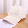 Verstellbare Baseballkappe mit floraler Spitze Atmungsaktiver Streetwear-Hut Modischer Netz-Baseballhut Für Damen