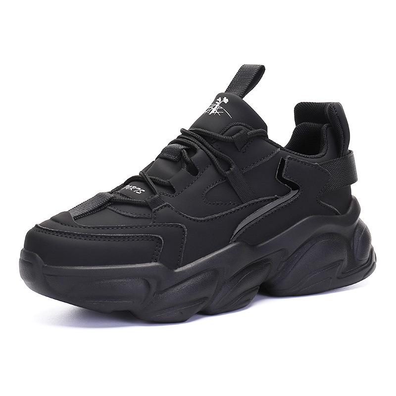 Autumn new breathable dad shoes women s color matching five-pointed star heightening shoes women s sports and leisure shoes trend 35 чёрный 4935₽