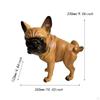 Dog Garden Statue Collectible Handmade Resin Craft Cute Animal Sculpture Puppy Figurine for Living