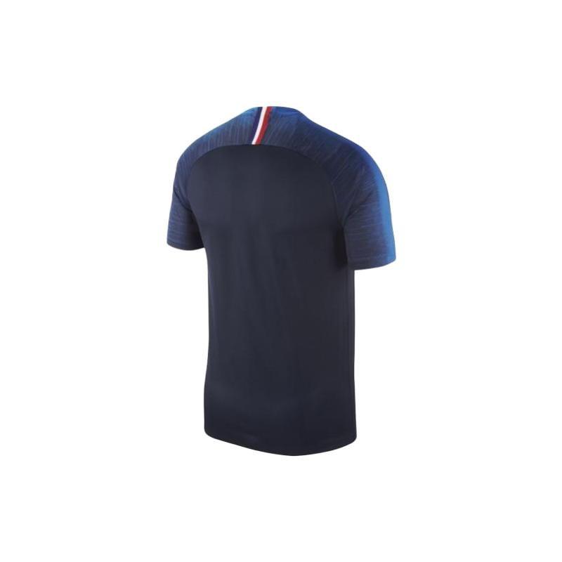 Nike 2018 World Cup France Home Player Edition Crew Neck Logo Short Sleeve Football Shirt Men Tops Blue 893874-451