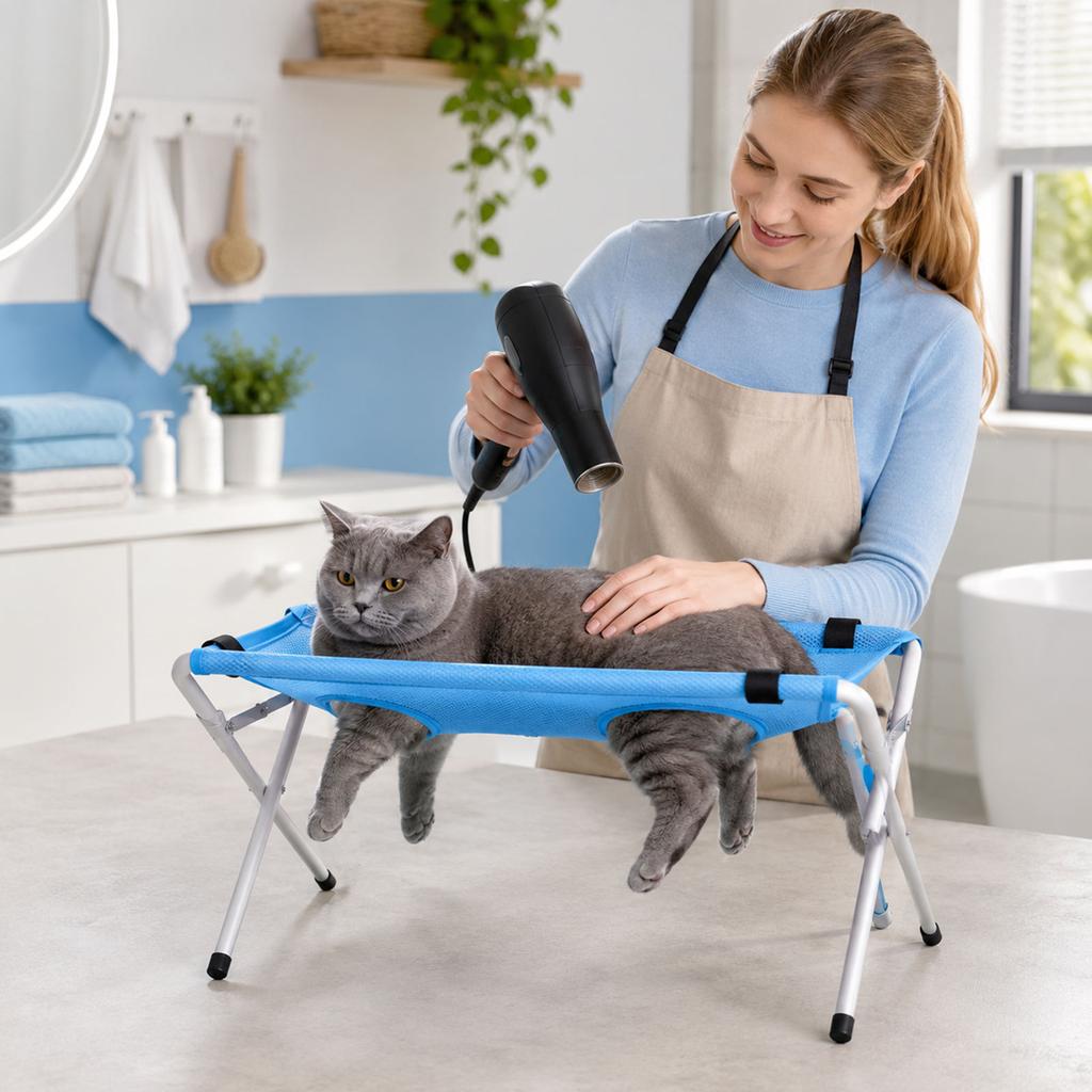 Edelstahl-Haustierbett mit abnehmbaren Teilen für Hunde und Katzen, für den Innenbereich