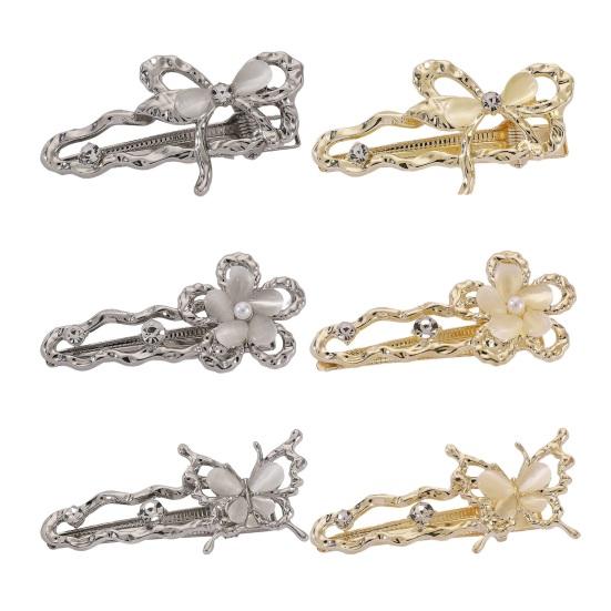 Hairpin Multiple Styles Flowers Bows Butterflies Imitation Opal Decor Hair Clip Bangs Hair Pin