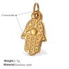2026 DIY Pendant Necklace Fortune Amulets 18K Gold Plated Stainless Steel Charms Protection Luck Pendants for DIY Jewelry Making