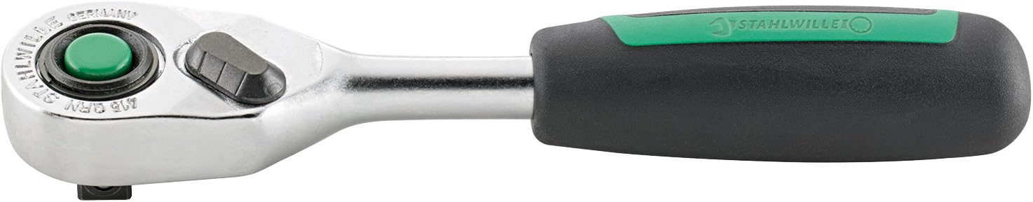 

STAHLWILLE ratchet 415QRN 1/4 80-gear handle, зелений